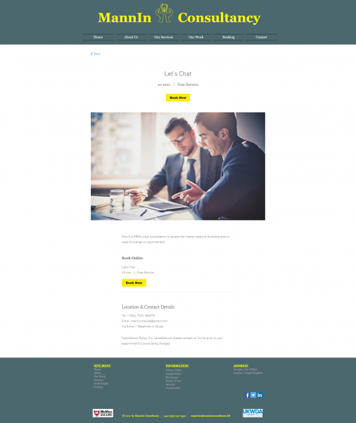 Lets Chat - FREE 20 minute Consultation